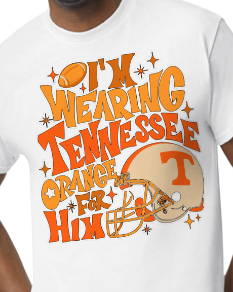 I'm wearing Tn orange for him with helmet