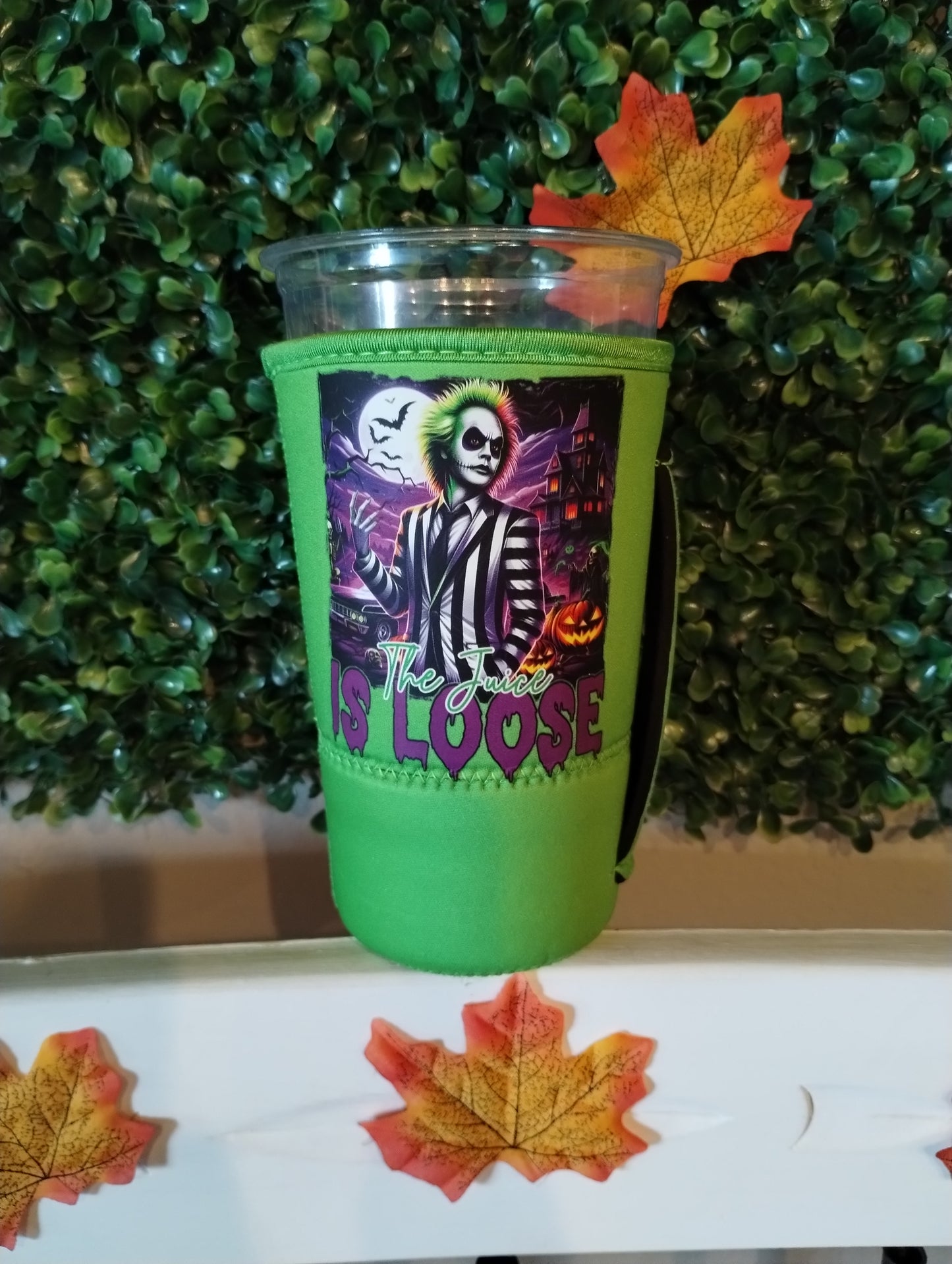 Beetlejuice- The juice is loose koozie